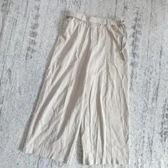 オニギリONIGIRI　ワイドパンツ　イージーパンツ　コットン　ウエストゴム