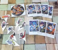カリスマ 3周年 カフェ チェキ風カード 箔押し 缶バッジ ピック