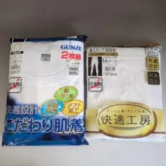 GUNZE 長袖丸首／長ズボン下 LLサイズ 2枚組セット