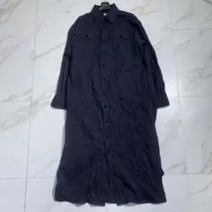 希少♡ NOMA t.d. ワッシャー加工ロングシャツワンピース 長袖のサムネイル