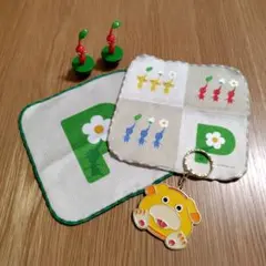 ピクミン　一番くじ　オッチンキーホルダーミニタオル2枚　ピクミン2体　まとめ売りのサムネイル