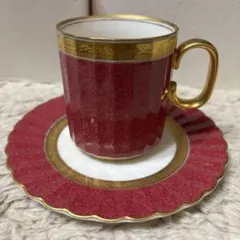 大倉陶園 チューリップ型 デミタスカップ&ソーサー コーヒーカップ 