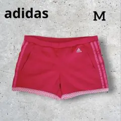 アディダス スポーツ用　ショートパンツ　M ピンク　トレーニング　ランニング