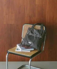 BAYFLOW [A4サイズ・PC収納可] アクセントベルトトート　ブラック 黒