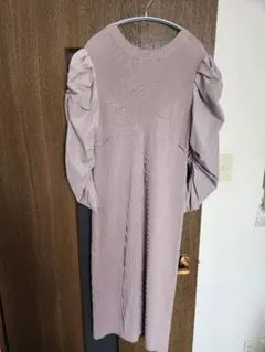 美人百花掲載【CELFORD】異素材ドッキングニットワンピース