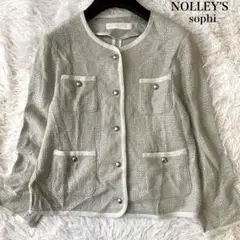 NOLLEY'S sophi ラメカラミパイピングライトジャケット 定価3万