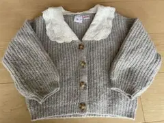 ZARA グレー ニットカーディガン 4-5歳用