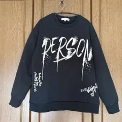 メンズ バックプリント トレーナー 長袖 スウェット プルオーバー 韓国風