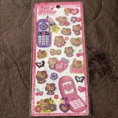 ハローキティ キャラクターシール 平成はっぴーフォン ギャルキティ