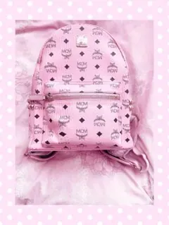 正規品 mcm ソフトピンク リュック スモール Sのサムネイル