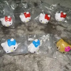 ハローキティ 喜怒哀楽ファッションリングコレクション　7点セット 日焼けキティ