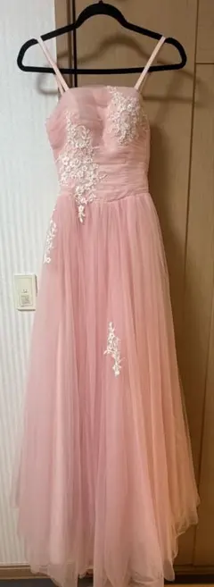 【美品】ピンク レースアップ ドレス 発表会/結婚式