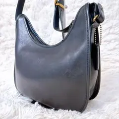 オールドコーチ ショルダーバッグ ネイビー 斜め掛け　101-33