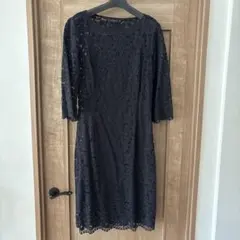 ZARA BASIC 黒 レースドレス M