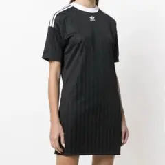 adidas 半袖ワンピース ブラック S