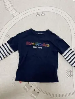 ムージョンジョン　長袖Tシャツ　ネイビー