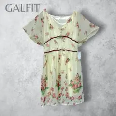 GALFIT ギャルフィット　花柄 チュニック 半袖　Y2K 平成ギャル　Mのサムネイル