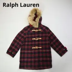 515★ Ralph Lauren レトロ チェック ダッフルコート 130