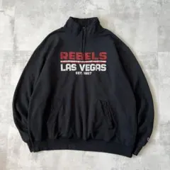 USA規格　champion チャンピオン　ハーフジップ スウェット　ラスベガス