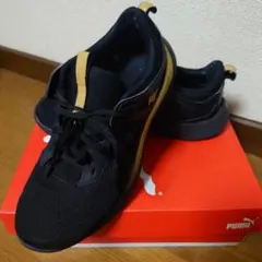 PUMA SOFTRIDE トレーニングシューズ 25.0cm 黒/金のサムネイル