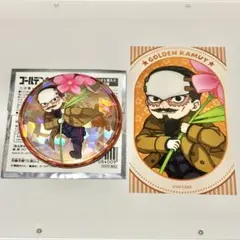 ゴールデンカムイ karendo にいてんご 鶴見中尉 ブロマイド 缶バッジ