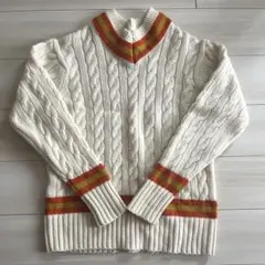 UNITED ARROWS LTD. ケーブル編みニット Vネック