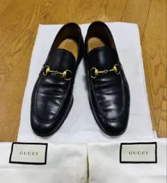 【超美品】　GUCCIホースビットローファー 黒 ブラック 25.5cm