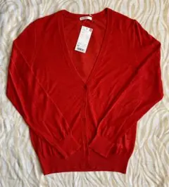 【UNIQLO】ライトVネックカーディガン　M　薄手　長袖