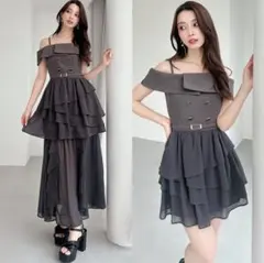 RESEXXY 2Wayオフショルドッキングワンピース