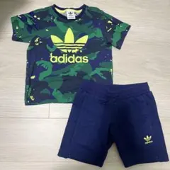adidas キッズ Tシャツ ハーフパンツ セットアップ 迷彩柄 100cmのサムネイル
