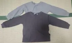 futafuta フタフタ 長袖 ワッフルTシャツ　カットソー