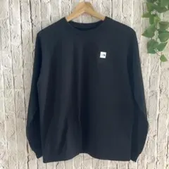 THE NORTH FACE　ロングスリーブスモールボックスロゴティー 黒　 L