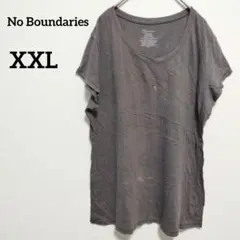 【大きいサイズ】No Boundaries 杢グレー カットソー XXL