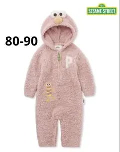 美品・ジェラートピケ 【SESAME STREET】 エルモ ロンパース