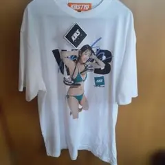 KIKSTYO×榎原依那コラボ フォトプリント Tシャツ ホワイト XXLのサムネイル