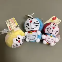 レトロ　ドラえもん ぬいぐるみセット　耳付きドラ　ミニドラ