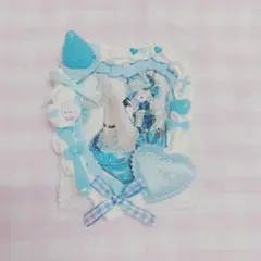 ホイップデコ　うさぎ　水色