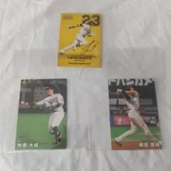 柳田悠岐 牧原大成 周東佑京 2024年 タイトルホルダー カード セット売り