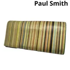 【Paul Smith】 ポールスミス ストライプ　二つ折り財布 レザー
