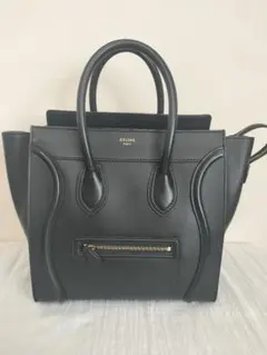 CELINE　ラゲージミニ　トートバッグ〈旧ロゴ〉ショッパー付き