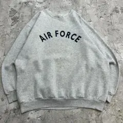 USA製　AIR FORCE 空軍　トップス　長袖スウェット　古着　杢グレー　M