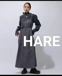 HARE　ハレ フクレジャガードキャミ ワンピース グレーのサムネイル