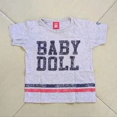 BABY DOLL ベビードール グレー ロゴ Tシャツ 120サイズのサムネイル