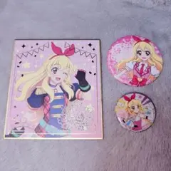 アイカツ 星宮いちご まとめ売り 色紙 セガ ガチャガチャ 缶バッジ