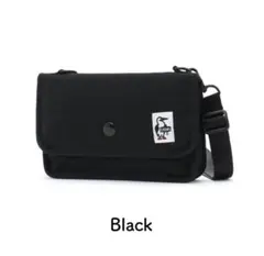 CHUMS✨ミニポーチ スウェット ブラック ショルダーバッグCH60-3591