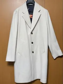 【超レア・美品】ポールスミス　お洒落ホワイトコート　サイズXL相当