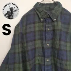 US古着 フランネルシャツ ST.JOHN'SBAY グリーン S