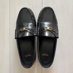 CELINE ブラックレザー ローファーのサムネイル