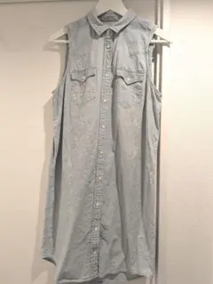 リーバイス ノースリーブシャツワンピース M