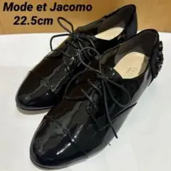 【美品】MODE ET JACOMO carino ビジュー付マニッシュシューズのサムネイル